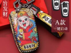 Cover chiave telecomando per BMW 3 4 5 serie 320i 530i 550i F20 F21 F30 F31 F25 F01 F02 - Custodia in pelle per auto Smart Key Fob Cover in pelle per BMW 3 4 5 5