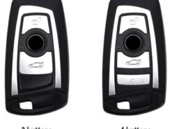Cover chiave telecomando per BMW 3 4 5 serie 320i 530i 550i F20 F21 F30 F31 F25 F01 F02 4 Cover chiave telecomando per BMW 3 4 5 serie 320i 530i 550i F20 F21 F30 F31 F25 F01 F02 - Custodia in pelle per auto Smart Key Fob Cover in pelle per BMW 3 4 5 8