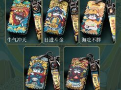 Cover chiave telecomando per Land Rover A9 Range Rover Sport Evoque Freelander 2 Jaguar XE XJ XJL XF C-X16 V12 - Custodia in pelle per auto chiave Cover Shell per Land Rover A9 Range Rover Sport Evoque 3