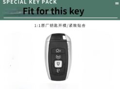 Cover chiave telecomando per Lincoln MKC MKZ MKX 2017 2018 2019 4 Cover chiave telecomando per Lincoln MKC MKZ MKX 2017 2018 2019 - Custodia in pelle per chiave a distanza per auto completa per Lincoln MKC MKZ MKX 2017 1