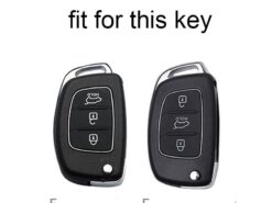 Cover chiave telecomando per Hyundai Ix35 IX45 IX25 I10 I20 I30 HB20 Sonata Verna Solaris Santa Elantra Mistra - Custodia in pelle per chiave auto per Hyundai Ix35 IX45 IX25 I10 I20 I30 HB20 Sonata 10