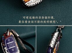 Cover chiave telecomando per Hyundai Ix35 IX45 IX25 I10 I20 I30 HB20 Sonata Verna Solaris Santa Elantra Mistra Protection - Custodia in pelle per chiave auto per Hyundai Ix35 IX45 IX25 I10 I20 I30 HB20 Sonata 5