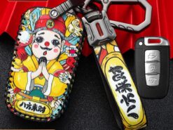 Cover chiave telecomando per Hyundai Solaris HB20 Veloster SR IX35 Accent Elantra i30 per KIA RIO K2 K3 5 Cover chiave telecomando per Hyundai Solaris HB20 Veloster SR IX35 Accent Elantra i30 per KIA RIO K2 K3 - Custodia in pelle per chiave auto per Hyundai Solaris HB20 Veloster SR IX35 Accent Elantra i30 15