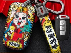 Cover chiave telecomando per Hyundai Solaris HB20 Veloster SR IX35 Accent Elantra i30 per KIA RIO K2 K3 6 Cover chiave telecomando per Hyundai Solaris HB20 Veloster SR IX35 Accent Elantra i30 per KIA RIO K2 K3 - Custodia in pelle per chiave auto per Hyundai Solaris HB20 Veloster SR IX35 Accent Elantra i30 16