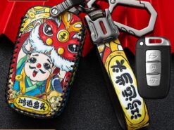 Cover chiave telecomando per Hyundai Solaris HB20 Veloster SR IX35 Accent Elantra i30 per KIA RIO K2 K3 7 Cover chiave telecomando per Hyundai Solaris HB20 Veloster SR IX35 Accent Elantra i30 per KIA RIO K2 K3 - Custodia in pelle per chiave auto per Hyundai Solaris HB20 Veloster SR IX35 Accent Elantra i30 17