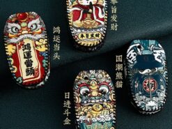 Cover chiave telecomando per Peugeot 308 408 508 2008 3008 4008 5008 - Custodia in pelle per portachiavi con portachiavi per auto cappuccio per Peugeot 308 408 508 2008 10