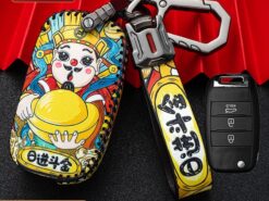 Cover chiave telecomando per KIA Sid Rio Soul Sportage Ceed Sorento CeratoK2 K3 K4 K5 7 Cover chiave telecomando per KIA Sid Rio Soul Sportage Ceed Sorento CeratoK2 K3 K4 K5 - Custodia pieghevole in pelle per auto chiave per KIA Sid Rio Soul Sportage Ceed Sorento CeratoK2 5