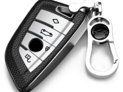 Cover chiave telecomando per BMW serie 5 G30 G38 F30 F20 X1 X3 X5 - Custodia portachiavi in TPU PU per BMW serie 5 G30 G38 F30 F20 X1 X3 X5 4