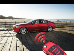 Cover chiave telecomando per Audi Q7 A3 A4 A6 TT R8 Q5 - Custodia portachiavi in TPU per Audi Q7 A3 A4 A6 TT R8 Q5 3 pulsanti pieghevole 4