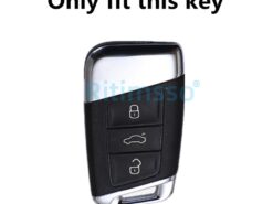 Cover chiave telecomando per VW Volkswagen Skoda Superb Magotan Passat B8 A7 Golf - Custodia portachiavi in lega di zinco per VW Volkswagen Skoda Superb Magotan Passat B8 A7 Golf 1