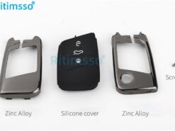 Cover chiave telecomando per VW Volkswagen Skoda Superb Magotan Passat B8 A7 Golf - Custodia portachiavi in lega di zinco per VW Volkswagen Skoda Superb Magotan Passat B8 A7 Golf 5