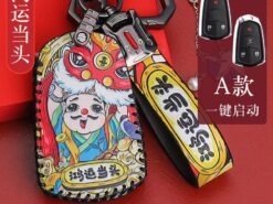 Cover chiave telecomando per Cadillac ATS CT6 CTS DTS XT5 Escalade ESV SRX STS XTS ELR 2014 2015 2016 2017 2018 5 Cover chiave telecomando per Cadillac ATS CT6 CTS DTS XT5 Escalade ESV SRX STS XTS ELR 2014 2015 2016 2017 2018 - Custodia portachiavi in pelle con telecomando per Cadillac ATS CT6 CTS DTS XT5 Escalade ESV SRX 3