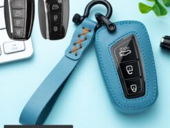 Cover chiave telecomando per Hyundai Azera Equus Genesis Santa Fe 5 Cover chiave telecomando per Hyundai Azera Equus Genesis Santa Fe - Custodia portachiavi in pelle per Hyundai Azera Equus Genesis Santa Fe 3 4 pulsanti Smart Remote 3