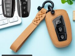 Cover chiave telecomando per Hyundai Azera Equus Genesis Santa Fe 6 Cover chiave telecomando per Hyundai Azera Equus Genesis Santa Fe - Custodia portachiavi in pelle per Hyundai Azera Equus Genesis Santa Fe 3 4 pulsanti Smart Remote 4