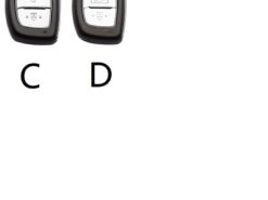 Cover chiave telecomando per Hyundai Creta I10 I20 Tucson Elantra Santa Fe 2016 2017 2018 - Custodia portachiavi in pelle per Hyundai Creta I10 I20 Tucson Elantra Santa Fe 2016 2017 2018 2