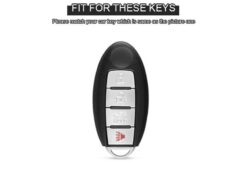 Cover chiave telecomando per Nissan Versa Maxima Altima Rogue Armada Sentra Murano Infiniti FX35 QX60 4 Cover chiave telecomando per Nissan Versa Maxima Altima Rogue Armada Sentra Murano Infiniti FX35 QX60 - Custodia portachiavi in pelle per Nissan Versa Maxima Altima Rogue Armada Sentra Murano Infiniti FX35 QX60 1