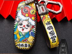 Cover chiave telecomando per Ford Fiesta Mondeo Ecosport Kuga Focus ST c-max b-max Focus 3 MK3 MK4 7 Cover chiave telecomando per Ford Fiesta Mondeo Ecosport Kuga Focus ST c-max b-max Focus 3 MK3 MK4 - Custodia portachiavi in pelle per telecomando per Ford Fiesta Mondeo Ecosport Kuga Focus ST c max 5