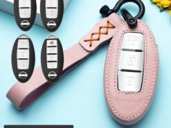 Cover chiave telecomando per Nissan Qashqai J10 J11 x-trail T31 T32 - Custodia portachiavi in pelle tpu Shell Full Cover per Nissan Qashqai J10 J11 x trail T31 4