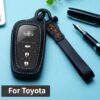 Cover chiave telecomando per Toyota Chr c-hr Land Cruiser 200 Avensis Auris Corolla - Custodia portachiavi in pelle tpu per Toyota Chr c hr Land Cruiser 200 Avensis Auris Corolla