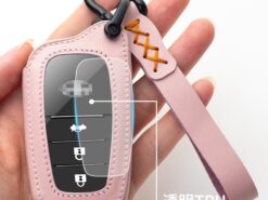 Cover chiave telecomando per Toyota Chr c-hr Land Cruiser 200 Avensis Auris Corolla - Custodia portachiavi in pelle tpu per Toyota Chr c hr Land Cruiser 200 Avensis Auris Corolla 2