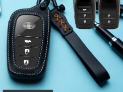 Cover chiave telecomando per Toyota Chr c-hr Land Cruiser 200 Avensis Auris Corolla - Custodia portachiavi in pelle tpu per Toyota Chr c hr Land Cruiser 200 Avensis Auris Corolla 3
