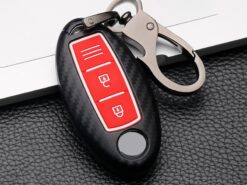 Cover chiave telecomando per Nissan Qashqai J10 J11 x-trail T31 T32 tira Tiida Pathfinder Murano Note Juke - Custodia portachiavi per auto con copertura completa in Silicone ABS Silicone per Nissan Qashqai J10 J11 4