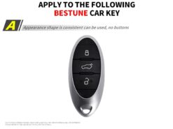 Cover chiave telecomando per Pentium T33 T77 T99 X80 - Custodia protettiva in ABS di carbonio per portachiavi auto per Pentium T33 T77 T99 X80 cover 3