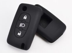 Cover chiave telecomando in silicone per Citroen C2 C3 C4 Picasso Xsara C5 C6 C8 - Custodia protettiva in Silicone per telecomando con chiave a conchiglia custodia protettiva per Citroen C2 C3 3