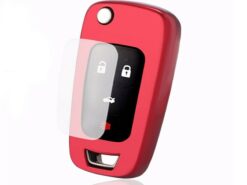 Cover chiave telecomando per Buick Verano GM Chevy Chevrolet Cruze Malibu Camaro Impala - Custodia protettiva in TPU per auto portachiavi senza chiave Fob telecomando per Buick Verano GM Chevy 3