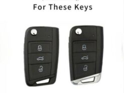 Cover chiave telecomando per Volkswagen VW Golf7 Mk7 Seat Ibiza Leon FR 2 Altea Aztec per Skoda Octavia 4 Cover chiave telecomando per Volkswagen VW Golf7 Mk7 Seat Ibiza Leon FR 2 Altea Aztec per Skoda Octavia - Custodia protettiva in pelle di alta qualit per Volkswagen VW Golf7 Mk7 Seat Ibiza Leon FR 2