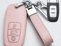 Cover chiave telecomando per Audi C6 A7 A8 R8 A1 A3 A4 A5 Q7 A6 C5 7 Cover chiave telecomando per Audi C6 A7 A8 R8 A1 A3 A4 A5 Q7 A6 C5 - Custodia protettiva in pelle per Auto custodia protettiva protezione accessori Auto FOB per Audi C6 A7 5