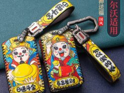 Cover chiave telecomando per Smart Car custodia per VOLVO S90 V90 XC90 XC60 XC40 - Custodia protettiva in pelle per Smart Car custodia per VOLVO S90 V90 XC90 XC60 XC40 custodia 3