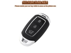 Cover chiave telecomando per Hyundai I30 Ix35 Encino Azera Accent TM palizzata Santa Fe - Custodia protettiva in pelle per auto custodia protettiva accessori Shell per Hyundai I30 Ix35 Encino Azera 1