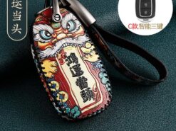 Cover chiave telecomando per Hyundai I30 Ix35 Encino Azera Accent TM palizzata Santa Fe - Custodia protettiva in pelle per auto custodia protettiva accessori Shell per Hyundai I30 Ix35 Encino Azera 3