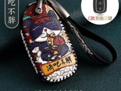 Cover chiave telecomando per Hyundai I30 Ix35 Encino Azera Accent TM palizzata Santa Fe - Custodia protettiva in pelle per auto custodia protettiva accessori Shell per Hyundai I30 Ix35 Encino Azera 4