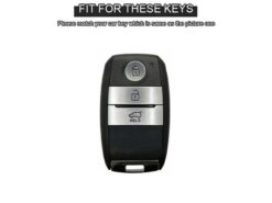 Cover chiave telecomando per Kia Ceed Rio Rio5 Sportage R K3 KX3 K4 K5 Ceed Sorento Cerato Optima - Custodia protettiva in pelle per chiave auto custodia protettiva per Kia Ceed Rio Rio5 Sportage R 2
