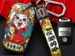 Cover chiave telecomando per Kia Ceed Rio Rio5 Sportage R K3 KX3 K4 K5 Ceed Sorento Cerato Optima - Custodia protettiva in pelle per chiave auto custodia protettiva per Kia Ceed Rio Rio5 Sportage R 4