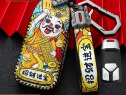 Cover chiave telecomando per Audi A6 A5 Q7 S4 S5 A4 B9 Q7 A4L 4m TT TTS RS 8S 2016 2017 2018 - Custodia protettiva in pelle per coperture chiave per Audi A6 A5 Q7 S4 S5 A4 B9 4