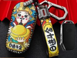 Cover chiave telecomando per KIA Sportage R GT Stinger GT Sorento Ceed CD Cerato Forte 2018 2019 5 Cover chiave telecomando per KIA Sportage R GT Stinger GT Sorento Ceed CD Cerato Forte 2018 2019 - Custodia protettiva in pelle per telecomando per auto custodia protettiva Fob per KIA Sportage R GT 3