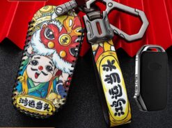 Cover chiave telecomando per KIA Sportage R GT Stinger GT Sorento Ceed CD Cerato Forte 2018 2019 7 Cover chiave telecomando per KIA Sportage R GT Stinger GT Sorento Ceed CD Cerato Forte 2018 2019 - Custodia protettiva in pelle per telecomando per auto custodia protettiva Fob per KIA Sportage R GT 5