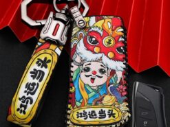 Cover chiave telecomando per Lexus UX200 UX250h ES200 ES300h ES350 US200 US260h 2018 2019 - Custodia protettiva per chiave in pelle per auto protezione completa per Lexus UX200 UX250h ES200 ES300h 11