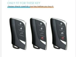 Cover chiave telecomando per Lexus UX200 UX250h ES200 ES300h ES350 US200 US260h 2018 2019 accessori - Custodia protettiva per chiave in pelle tpu per auto protezione completa per Lexus UX200 UX250h ES200 1