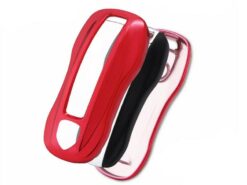 Cover chiave telecomando per Porsche 911 serie 992 Cayenne Panamera 2017-2020 - Custodia protettiva per chiave remota in TPU morbido custodia adatta per Porsche 911 serie 992 Cayenne 4