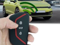 Cover chiave telecomando in silicone per Volkswagen Golf MK8 2020 Skoda - Custodia protettiva per custodia protettiva per coperture chiave telecomando per Volkswagen Golf MK8 2020 Skoda accessori 4