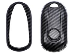 Cover chiave telecomando per Buick Envision LaCrosse Encore Regal - Custodia protettiva per portachiavi in ABS in fibra di carbonio per accessori auto Buick Envision LaCrosse 5