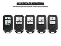 Cover chiave telecomando per Honda Accord Civic CRV Ridgeline ODYSSEY EURO CRIDER JADE Fit Jazz XRV 5 Cover chiave telecomando per Honda Accord Civic CRV Ridgeline ODYSSEY EURO CRIDER JADE Fit Jazz XRV - Custodia protettiva per portachiavi in cristallo per Honda Accord Civic CRV Ridgeline ODYSSEY EURO CRIDER JADE 2