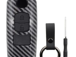 Cover chiave telecomando per Mazda 3 5 6 CX-5 CX-3 CX-8 Atenza 2018-2020 5 Cover chiave telecomando per Mazda 3 5 6 CX-5 CX-3 CX-8 Atenza 2018-2020 - Fibra di carbonio chiave di Fob della cassa della copertura di Shell dell automobile per Mazda 3