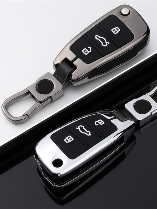 Portachiavi In Argento Per Audi A1 A3 A4 A5 A6 C5 C6 Q7 Custodia Per Chiave Auto In Tpu Pieghevole~p179058503 - Foto 12