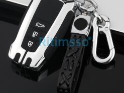 Cover chiave telecomando per Toyota CHR C-HR Prado Prius Camry Corolla RAV4 2017 2018 2019 - In lega di zinco coperture della copertura della cassa chiave dell automobile della copertura del Silicone 3