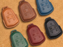 Cover chiave telecomando per Cadillac Escalade CTS XTS ATS ATS-L XLS SRX 2015 5 il bottone 28T CTS-V XT5 CT6 - La cassa di cuoio della copertura di chiave dell automobile per Cadillac Escalade CTS XTS ATS 2